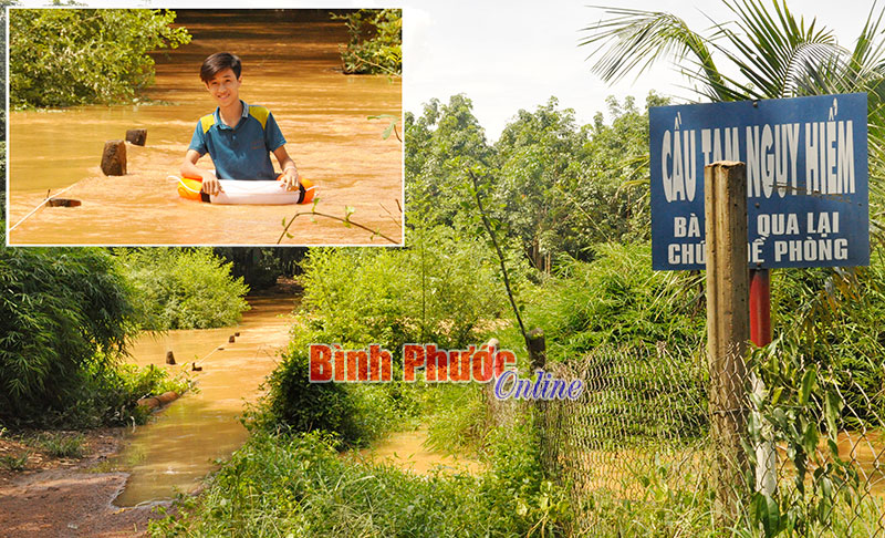 Nỗi lo cầu tạm trong mùa mưa lũ