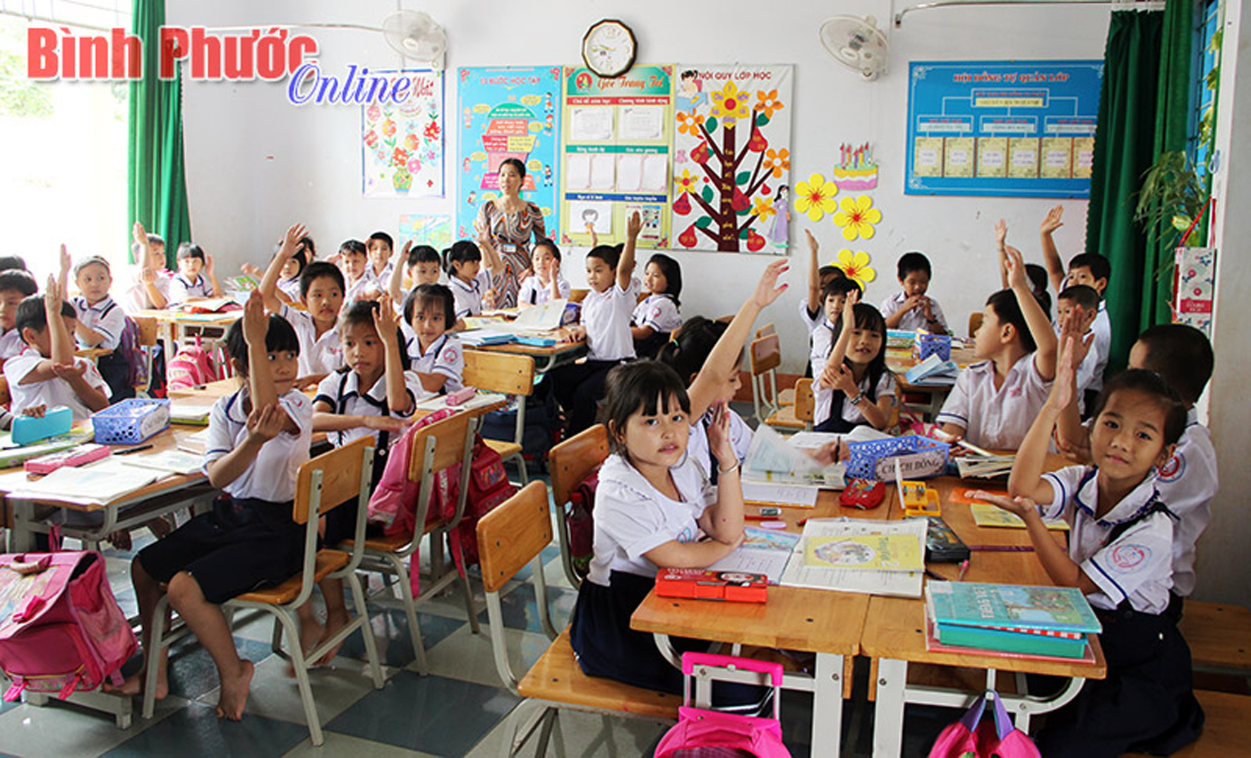 Tiểu học Long Hà A duy trì mô hình trường học mới  Binh Phuoc Tin tuc  Binh Phuoc Tin mới tỉnh Bình Phước
