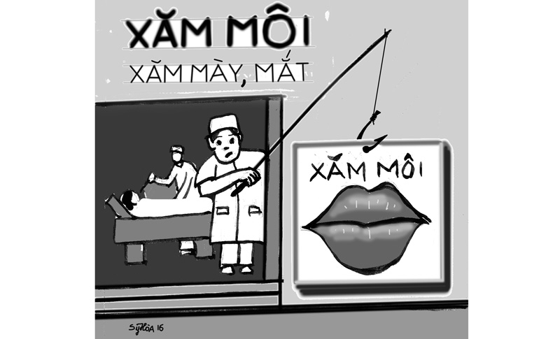 Phun, xăm môi - “quảng cáo chỉ là quảng cáo”