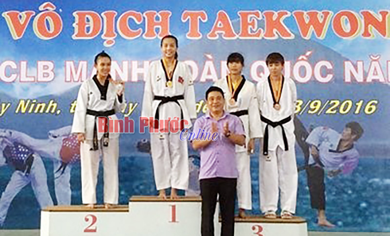 Bình Phước giành 9 huy chương cup taekwondo các CLB mạnh toàn quốc