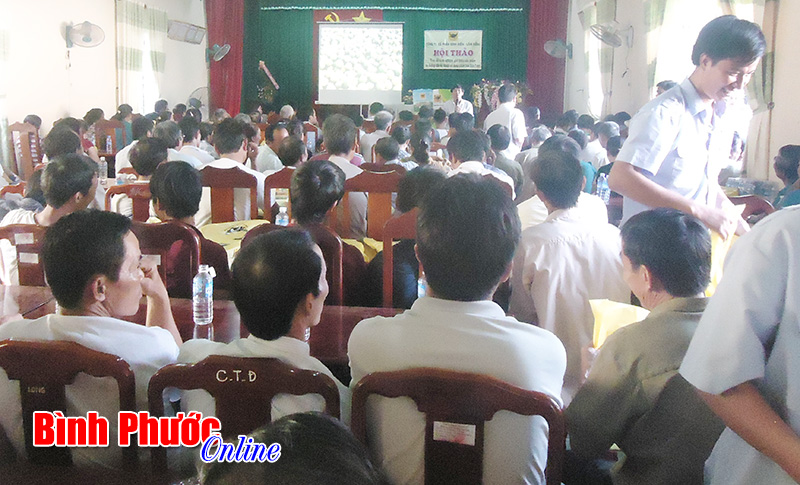 Tập huấn canh tác hồ tiêu theo hướng kỹ thuật bền vững cho nông dân huyện Phú Riềng