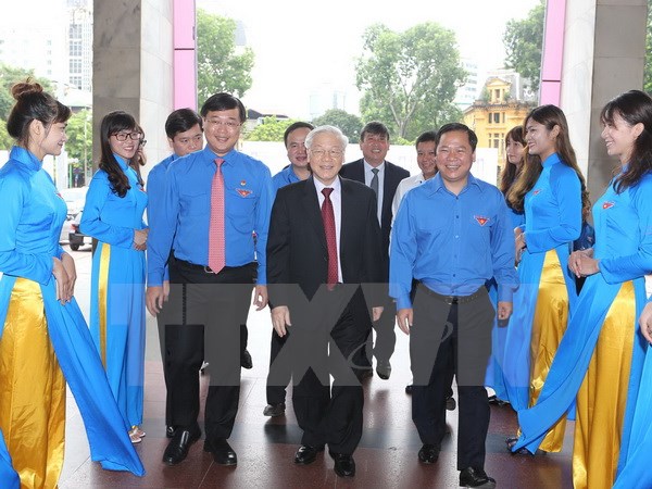 Tổng B&iacute; thư: Đảng v&agrave; Nh&agrave; nước lu&ocirc;n đặt niềm tin v&agrave;o thanh ni&ecirc;n