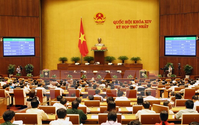 Quốc hội th&ocirc;ng qua Nghị quyết về cơ cấu tổ chức của Ch&iacute;nh phủ