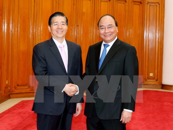 Thủ tướng Nguyễn Xu&acirc;n Ph&uacute;c tiếp Bộ trưởng Bộ C&ocirc;ng an Trung Quốc