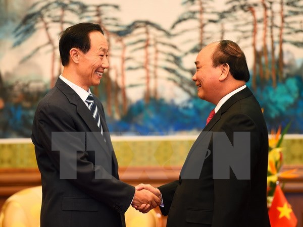 Thủ tướng tiếp Ph&oacute; Chủ tịch Ch&iacute;nh hiệp to&agrave;n quốc Trung Quốc