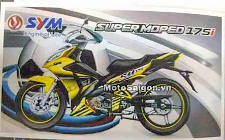 Lộ ảnh SYM Super Moped 175i mẫu xe underbone mới