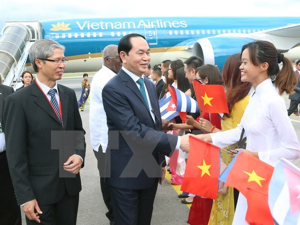 Chủ tịch nước Trần Đại Quang hội kiến L&atilde;nh tụ Cuba Fidel Castro