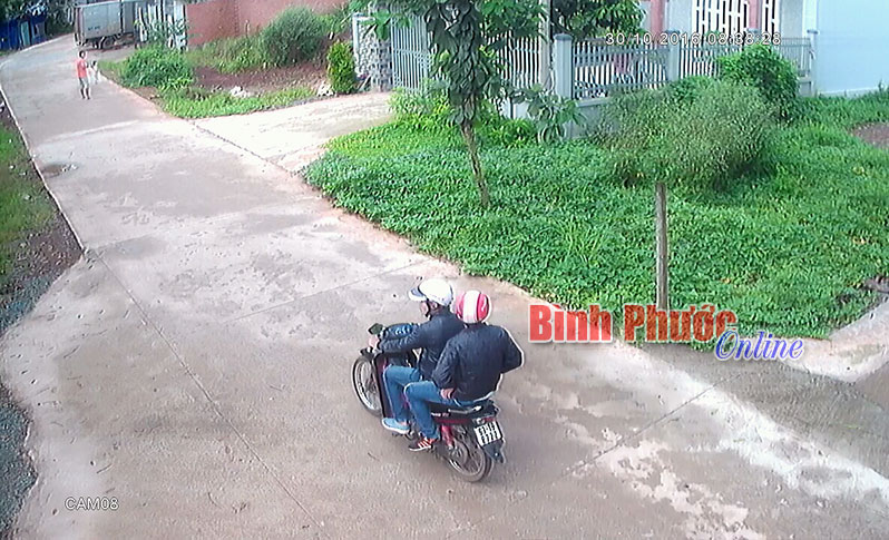 Trộm bị camera ghi lại hình ảnh