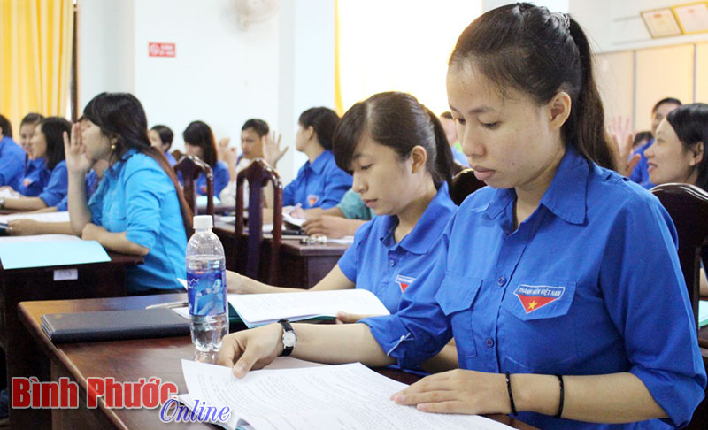90 cán bộ tập huấn công tác đoàn và phong trào thanh niên
