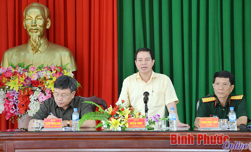 Ban chỉ đạo T&acirc;y Nguy&ecirc;n l&agrave;m việc với Trung đo&agrave;n 726, Binh đo&agrave;n 16