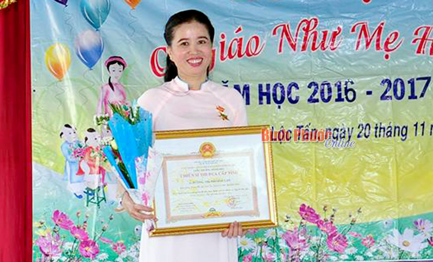 Cô Dương Thị Phương Lan tận tâm với nghề