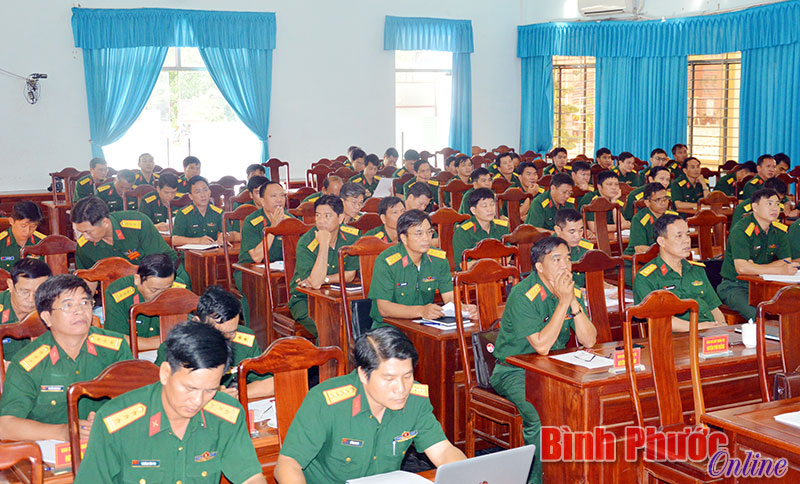 Bộ CHQS tỉnh qu&aacute;n triệt Nghị quyết Trung ương 4 kh&oacute;a XII