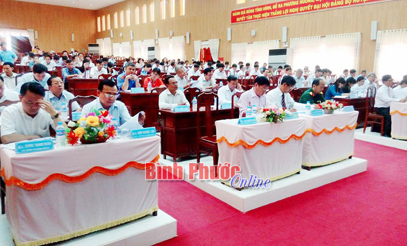 Hội nghị Ban Chấp h&agrave;nh Đảng bộ huyện B&ugrave; Đốp lần thứ X