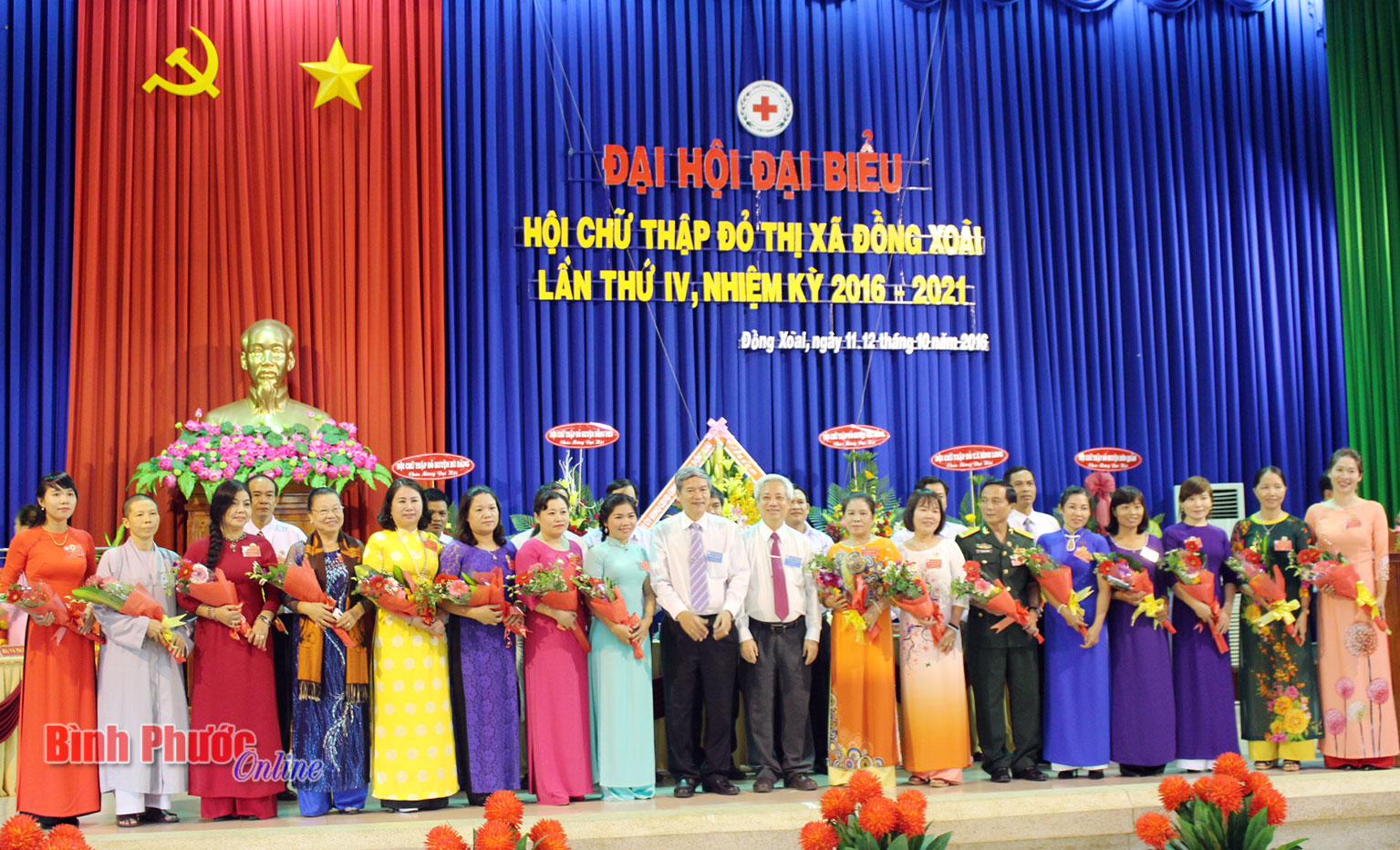 176 đại biểu dự đại hội lần thứ tư Hội chữ thập đỏ thị x&atilde; Đồng Xo&agrave;i