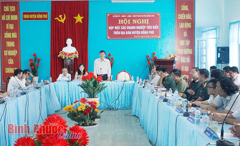 Đồng Ph&uacute; gặp mặt 57 doanh nghiệp ti&ecirc;u biểu năm 2016