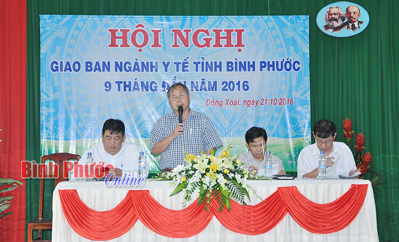 Giao ban ng&agrave;nh y tế 9 th&aacute;ng đầu năm 2016
