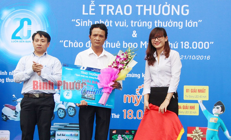 8 khách hàng may mắn trúng thưởng từ sử dụng dịch vụ của VNPT - Vinaphone