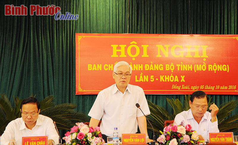 Hội nghị lần thứ 5 Ban Chấp h&agrave;nh Đảng bộ tỉnh