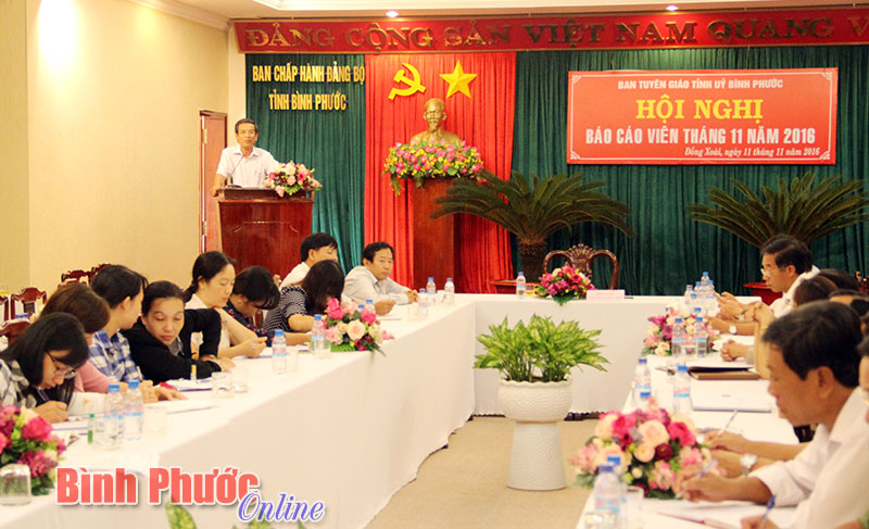 Ban Tuy&ecirc;n gi&aacute;o Tỉnh ủy tổ chức hội nghị trực tuyến b&aacute;o c&aacute;o vi&ecirc;n th&aacute;ng 11