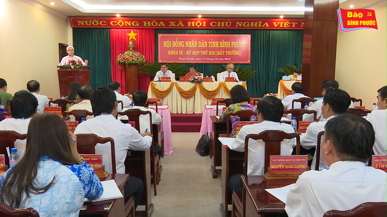 [Video] Kỳ họp thứ 2 (bất thường) HĐND tỉnh khóa IX