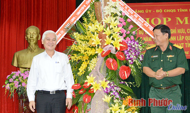 Họp mặt c&aacute;n bộ cao cấp, chỉ huy trung đo&agrave;n v&agrave; c&aacute;c đơn vị tương đương thuộc Bộ CHQS tỉnh qua c&aacute;c thời kỳ