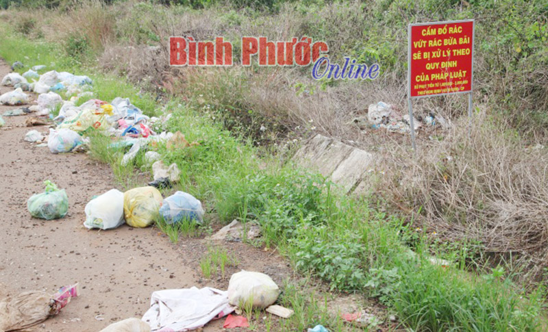 B&atilde;i r&aacute;c b&ecirc;n quốc lộ 14