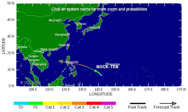Bão Nock-ten vào biển Đông