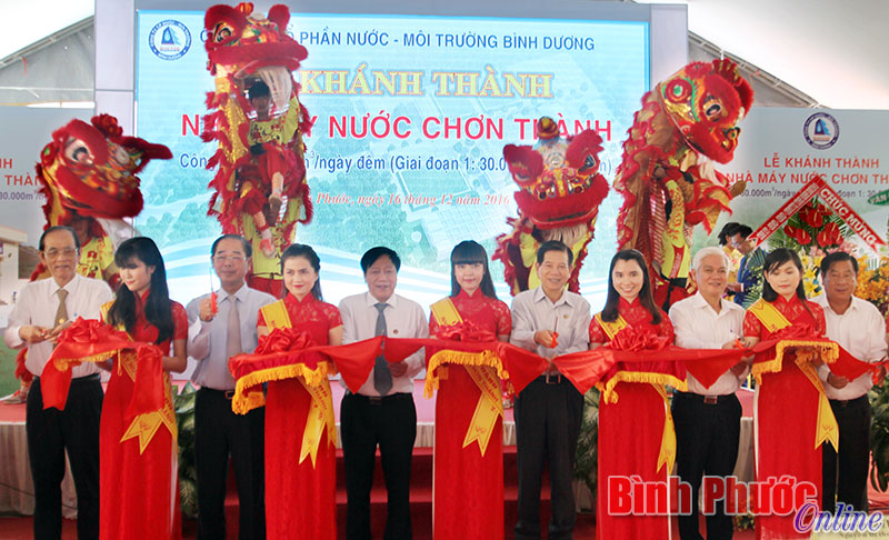 Khánh thành Nhà máy nước Chơn Thành