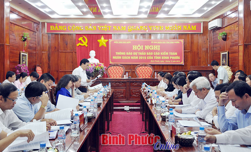 Th&ocirc;ng b&aacute;o kiểm to&aacute;n ng&acirc;n s&aacute;ch địa phương năm 2015