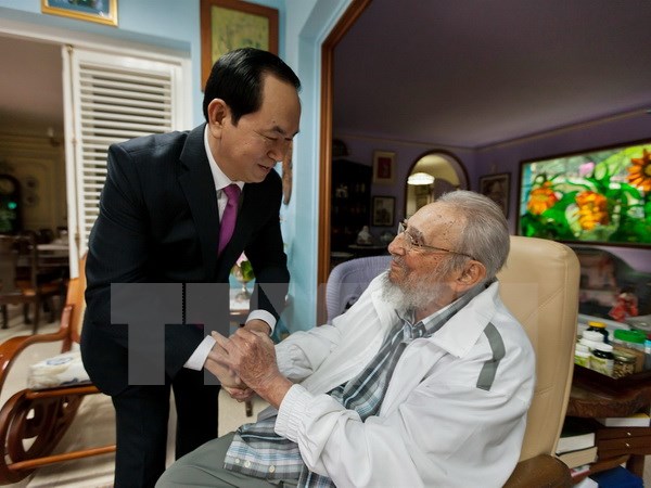Chủ tịch nước Trần Đại Quang gửi điện cảm ơn Chủ tịch Cuba Raul Castro
