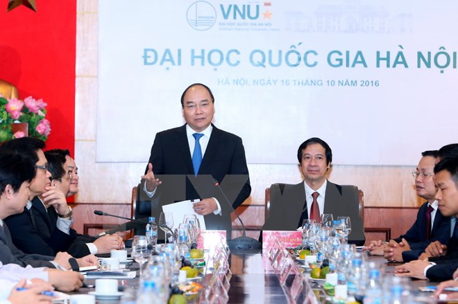 Thủ tướng mong Đại học Quốc gia l&agrave; nơi ti&ecirc;n phong khởi nghiệp