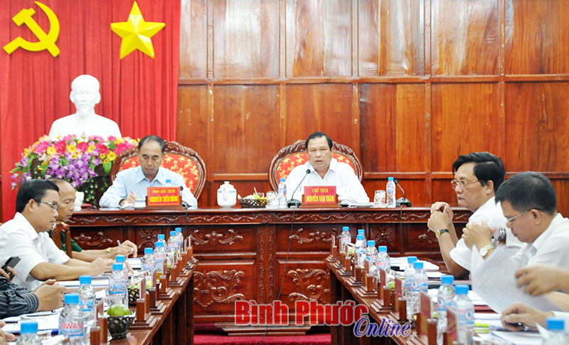 UBND tỉnh th&ocirc;ng qua dự thảo kết quả ph&aacute;t triển kinh tế - x&atilde; hội năm 2016, phương hướng năm 2017