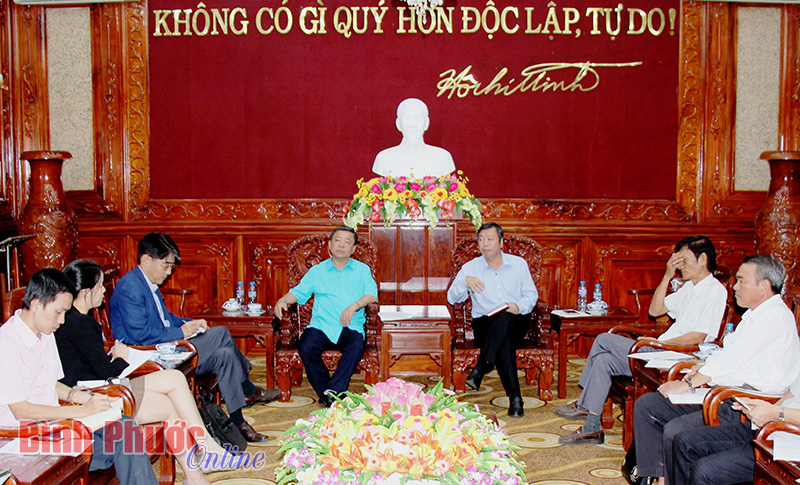 VCA và ILO làm việc tại Bình Phước