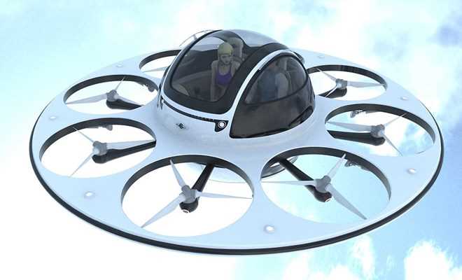 Ngỡ ngàng với mẫu máy bay chở khách dạng UFO của Italy