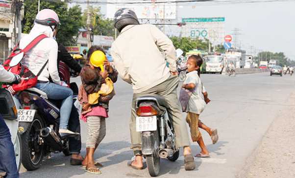 Đồng Xoài phát hiện và xử lý 30 người xin ăn, tâm thần, lang thang