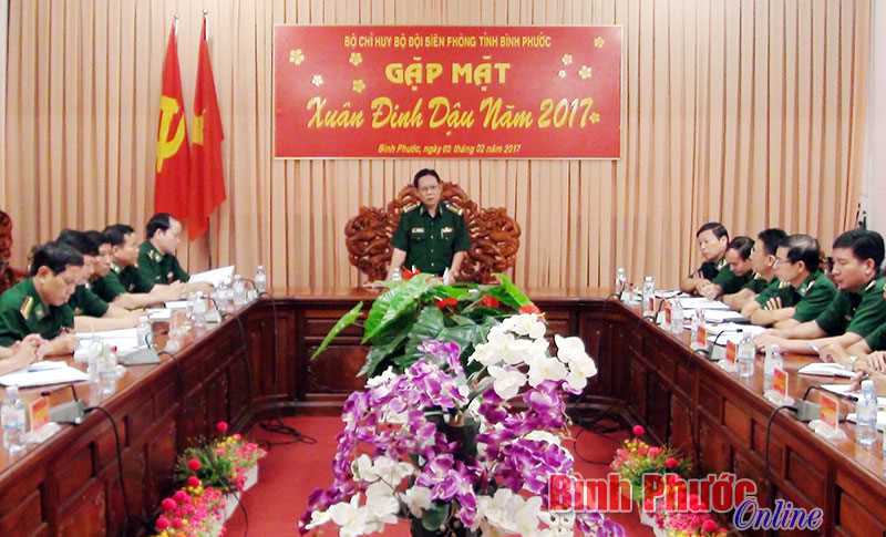 Bộ đội bi&ecirc;n ph&ograve;ng tỉnh gặp mặt c&aacute;n bộ, chiến sĩ nh&acirc;n dịp xu&acirc;n Đinh Dậu