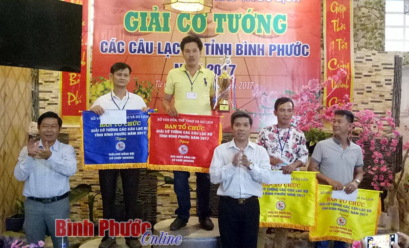 Bế mạc giải cờ tướng các câu lạc bộ tỉnh Bình Phước năm 2017