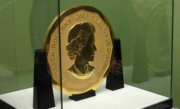Đồng tiền vàng 100 kg tại bảo tàng Đức "không cánh mà bay"