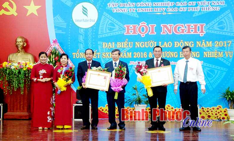 Cao su Lộc Ninh và Phú Riềng hoàn thành vượt mức kế hoạch 2016