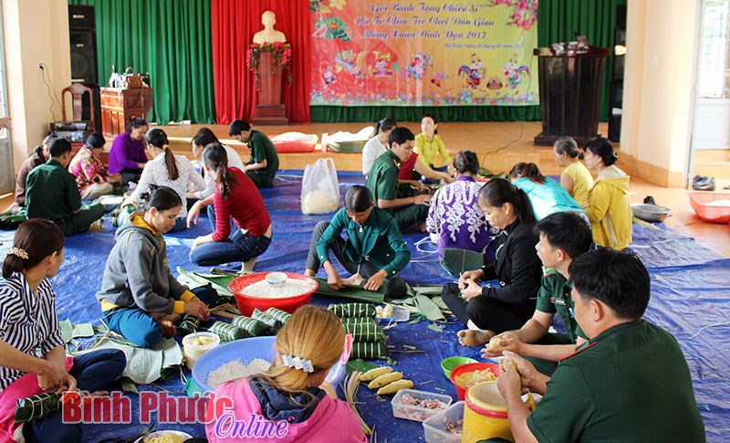 H&ocirc;̣i thi gói bánh t&eacute;t xanh - mừng xu&acirc;n Đinh Dậu năm 2017