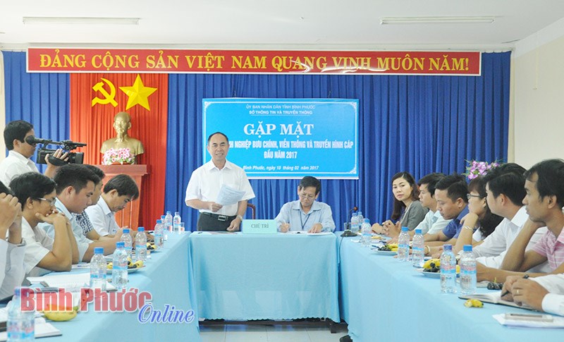 Gặp mặt c&aacute;c doanh nghiệp bưu ch&iacute;nh, viễn th&ocirc;ng đầu năm mới