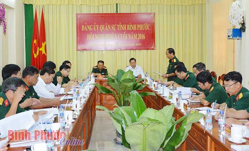 Đảng ủy Qu&acirc;n sự tỉnh họp phi&ecirc;n cuối năm