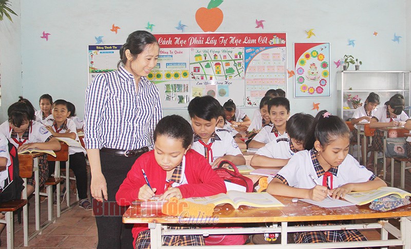 Ngôi trường điển hình ở huyện Chơn Thành