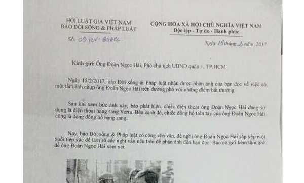 Báo Đời sống và Pháp luật cách chức Phó Trưởng Cơ quan đại diện phía Nam