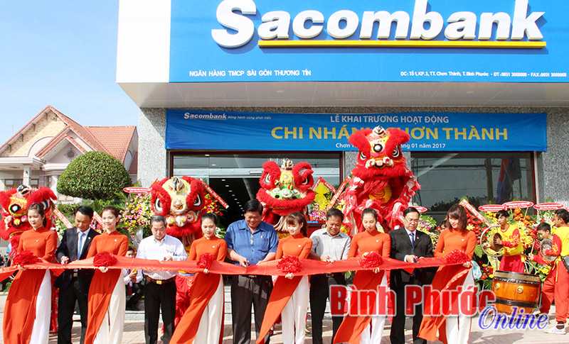 Khai trương Sacombank chi nhánh Chơn Thành