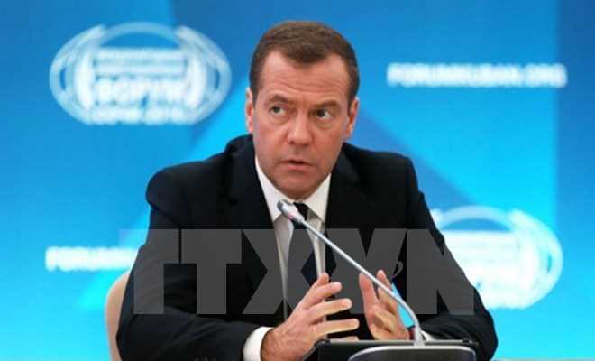 Thủ tướng Nga Medvedev được bầu lại làm lãnh đạo đảng cầm quyền