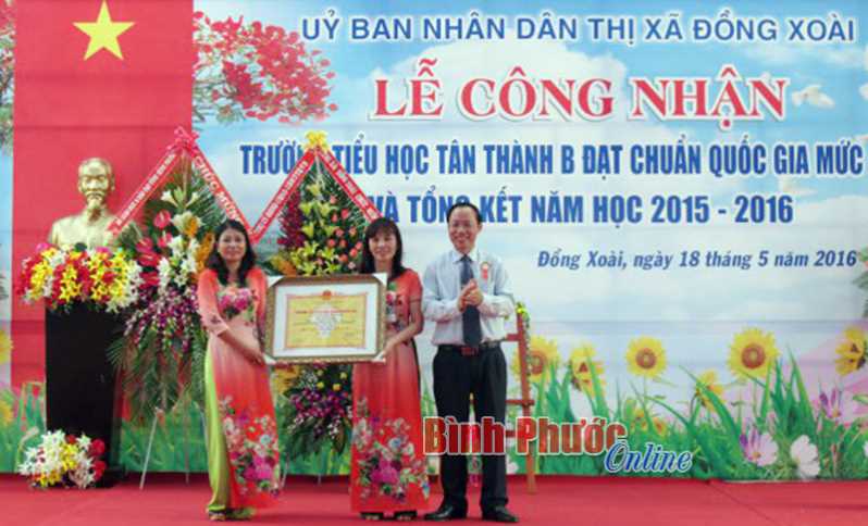 Năm 2017, Đồng Xoài phấn đấu thêm 5 trường đạt chuẩn quốc gia