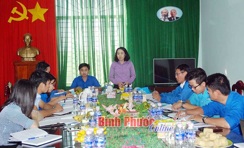Trung ương Đoàn làm việc với Tỉnh đoàn Bình Phước