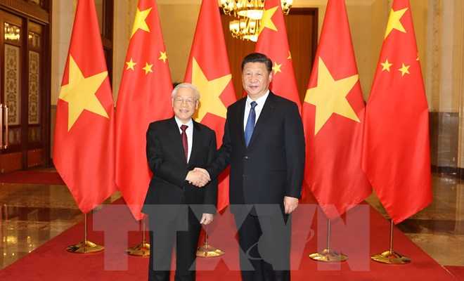 Việt-Trung k&yacute; kết 15 văn kiện hợp t&aacute;c giữa hai Đảng, hai nước