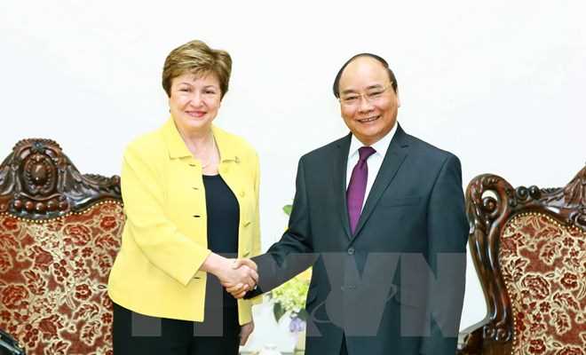 Thủ tướng Nguyễn Xu&acirc;n Ph&uacute;c tiếp Tổng Gi&aacute;m đốc điều h&agrave;nh WB